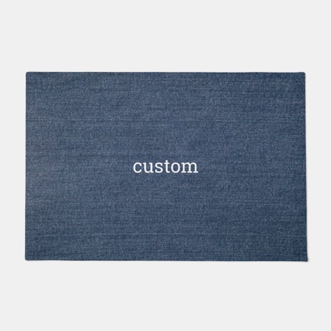 abstrakte Jeans Fußmatte (Vorderseite)