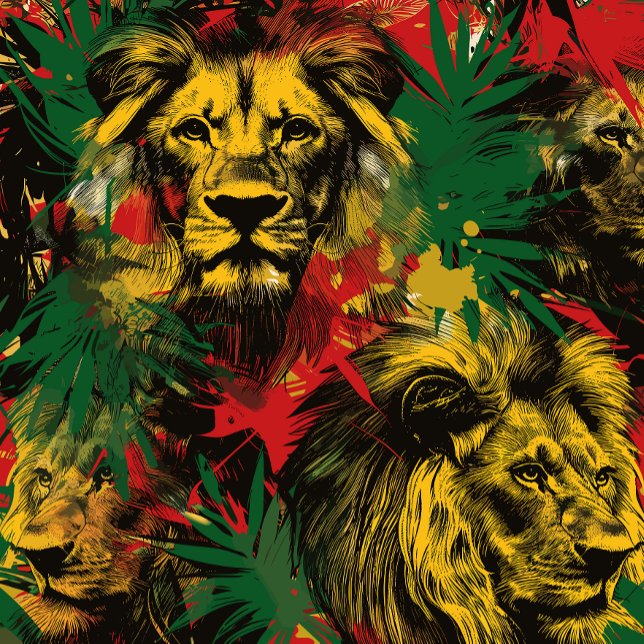 Abstrakte Jungle Rasta Lion Eine Liebe Reggae Jama Case-Mate iPhone Hülle (Von Creator hochgeladen)