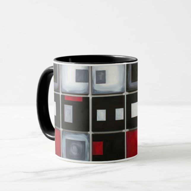 abstrakte Kaffee-Tasse Tasse (Vorderseite Links)