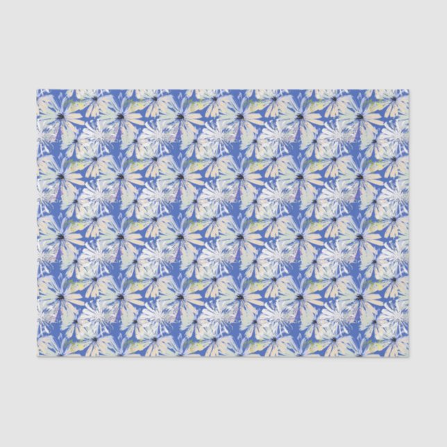 Abstrakte Kameras auf blauem Hintergrund. Seidenpapier (Vorderseite)