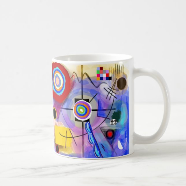 Abstrakte Kandinsky inspirierte Tasse (Rechts)