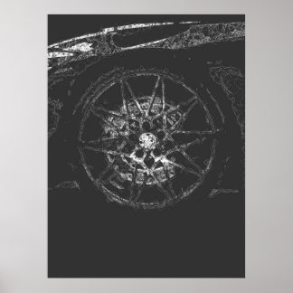 abstrakte Karosserietechnik Poster