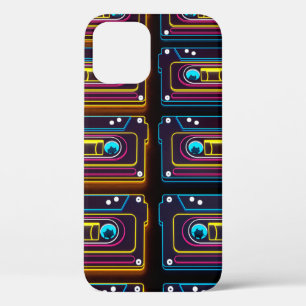 Abstrakte Kassette neon-Retro-Musik aus Backgro Case-Mate iPhone Hülle