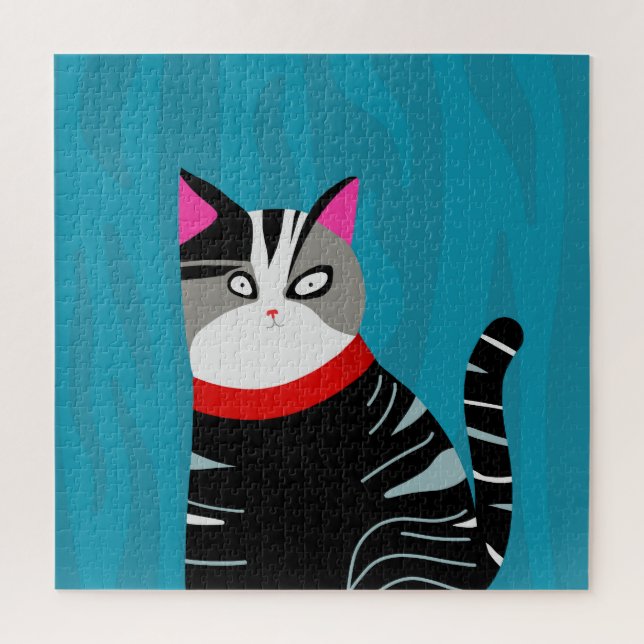 Abstrakte Katze Puzzle (Vertikal)