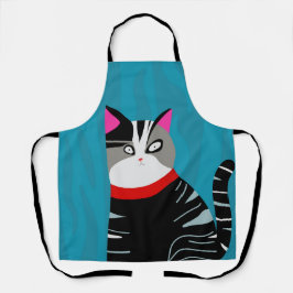 Abstrakte Katze Schürze