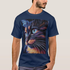 Abstrakte Katze T-Shirt