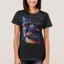 Abstrakte Katze T-Shirt