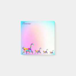 Abstrakte Katzenart Moderne Personalisierte Post-it Klebezettel