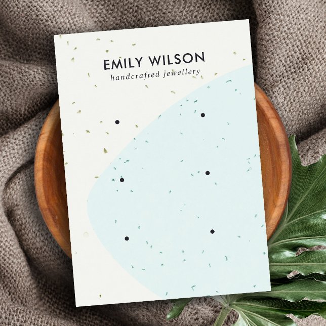 ABSTRAKTE KERAMIK BLAUE WAVE 3 STUDIERENDE ANGABE VISITENKARTE (Von Creator hochgeladen)