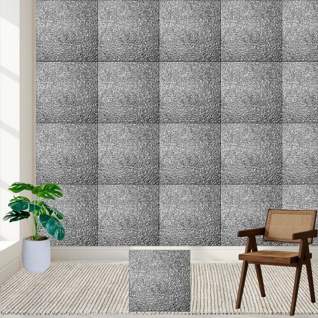 Abstrakte Keramik der Geometrie der Silber Fliese (Abstract Silver Geometric Texture Ceramic Tile)