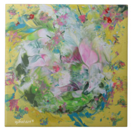 Abstrakte Keramik Fliese