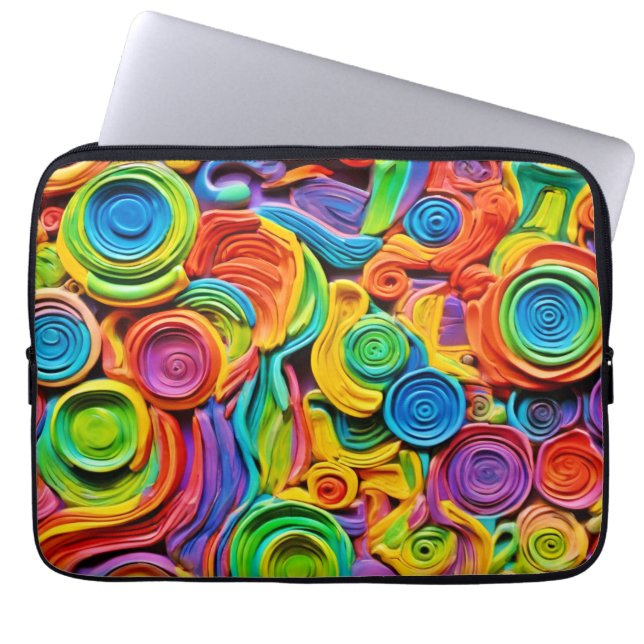 Abstrakte Keramik Joy Laptopschutzhülle (Vorderseite)