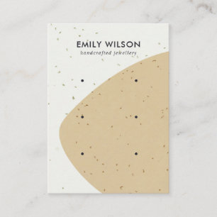 ABSTRAKTE KERAMIK OCHRE WAVE 3 STUDIERENDE ANGABE VISITENKARTE