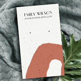 ABSTRAKTE KERAMIK TERRACOTTA STUD ERFAHRUNG ANZEIG VISITENKARTE