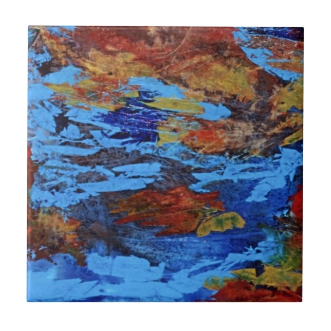 Abstrakte Keramik Tile Fliese (Vorderseite)