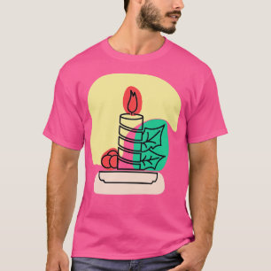 Abstrakte Kerze T-Shirt