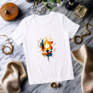 Abstrakte Kerzenschein Künstlerisches Licht und Tri-Blend Shirt
