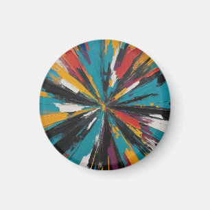 Abstrakte KI-Kunstwerke Magnet