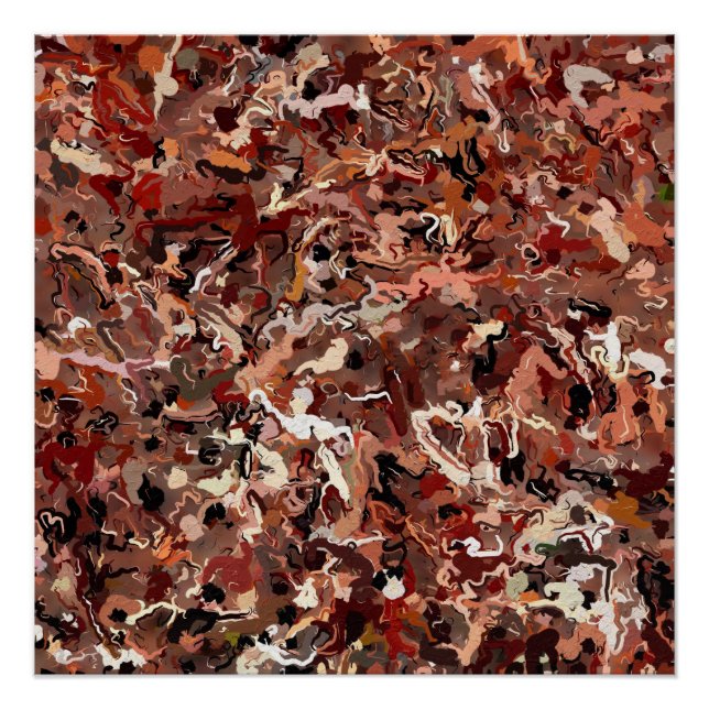 Abstrakte Kiefernnadeln Poster (Vorderseite)