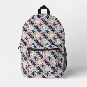 Abstrakte Kinder süße Cartoon-Blumen florale Retro Bedruckter Rucksack