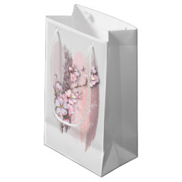Abstrakte Kirschblüten Kleine Geschenktasche Geschenktüte