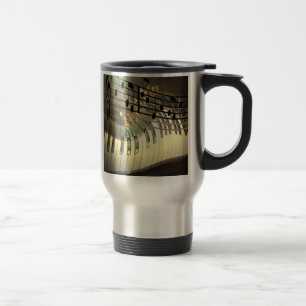 Abstrakte Klavier-Tasse Reisebecher