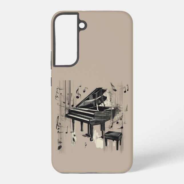Abstrakte Klavierkunst Samsung Galaxy Hülle (Rückseite)