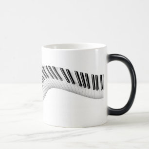 Abstrakte Klaviertasten Morphing-Tasse Verwandlungstasse