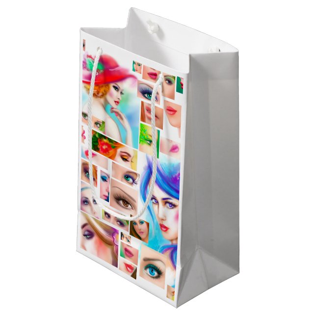 Abstrakte Kleine Geschenktüte (Vorderseite Schrägansicht)