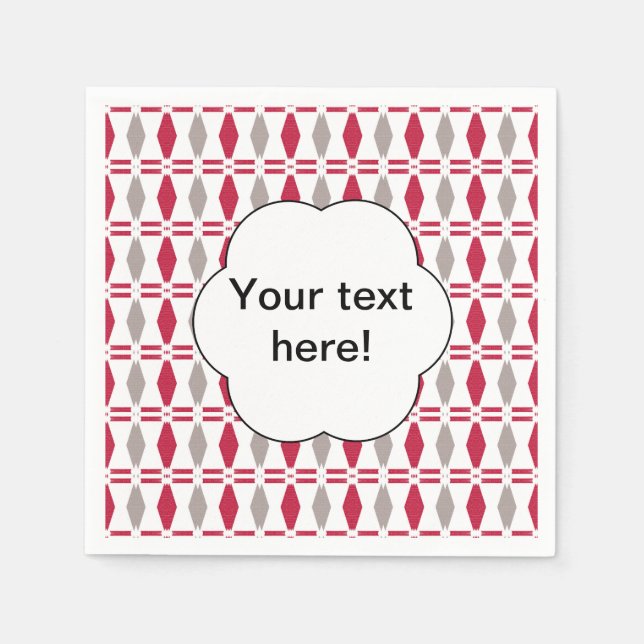 Abstrakte Klippe von Napkin Serviette (Vorderseite)