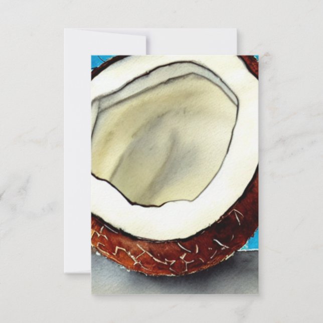 Abstrakte Kokossammlung Dankeskarte (Vorderseite)