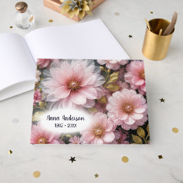Abstrakte Kollektion rosa Kosmos Gästebuch