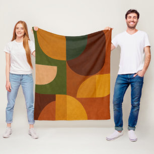 Abstrakte Komposition im Stil der Mitte des 20. Ja Fleecedecke