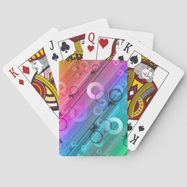 Abstrakte Komposition Spielkarten (Rückseite)