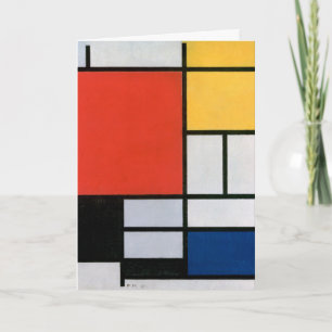 Abstrakte Komposition von Piet Mondrian Karte