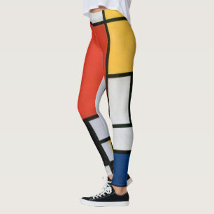 Abstrakte Komposition von Piet Mondrian Leggings