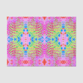 Abstrakte Kone-Blume mit mehrfarbigem Regenbogen Seidenpapier