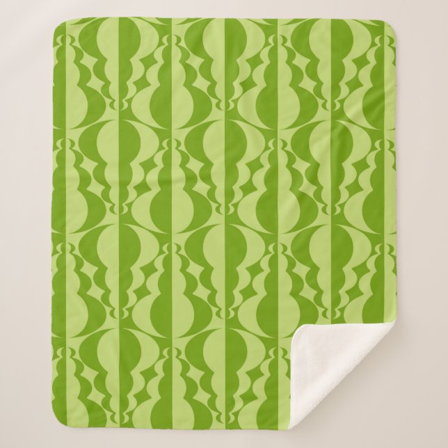 Abstrakte Kontrastmuster. Flat, einfaches Geom Sherpadecke (Vorderseite)