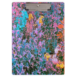 Abstrakte Korallen, rosa Grüne und Aqua Garden Fol Klemmbrett