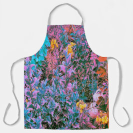 Abstrakte Korallen, rosa Grüne und Aqua Garden Fol Schürze
