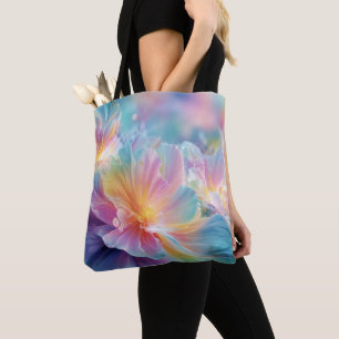 Abstrakte kosmische Blumexplosion in Pastell