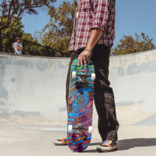 Abstrakte kosmische Orbit Skateboard
