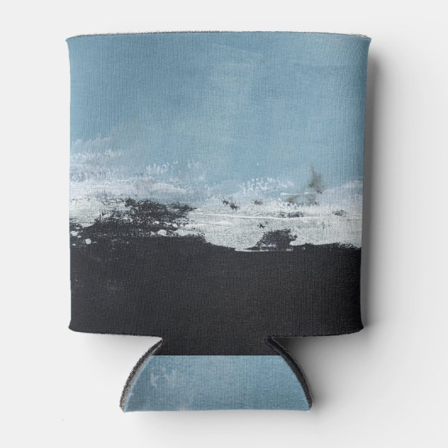 Abstrakte, kreative, handbemalte Landschaft. Dosenkühler (Vorderseite)