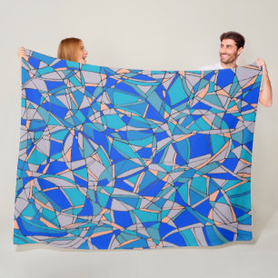 Abstrakte Kreise Fleecedecke