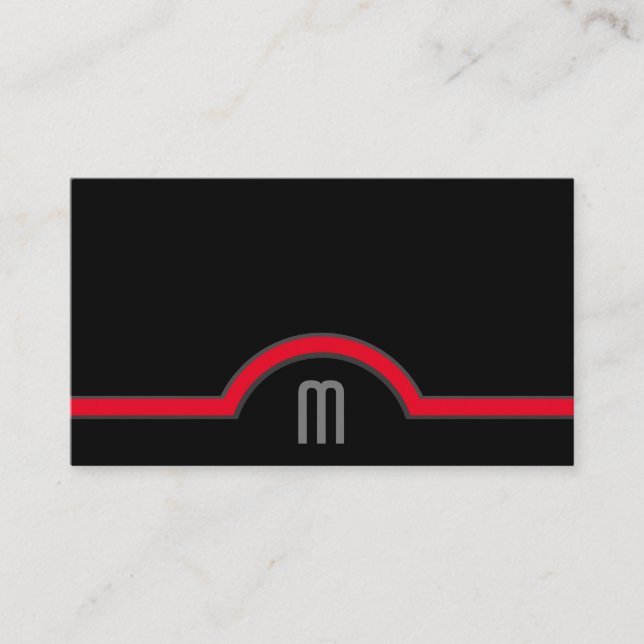 Abstrakte Kreise graurote Farbtöne in elegantem Sc Visitenkarte (Vorderseite)