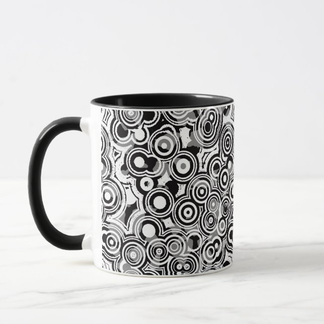 abstrakte Kreise Kaffeetasse (Links)