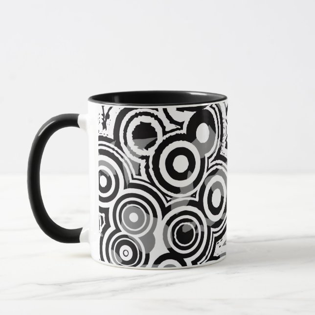 abstrakte Kreise Kaffeetasse (Links)