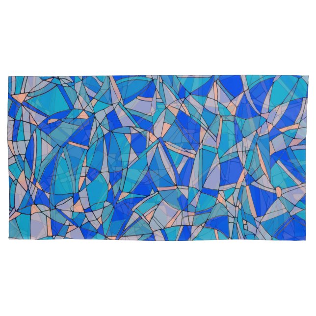 Abstrakte Kreise Kissenbezug (Vorderseite-Links)