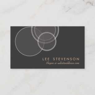 Abstrakte Kreise Moderne ProfilVisitenkarte Visitenkarte