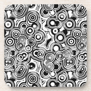 abstrakte Kreise Untersetzer Set